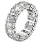 Emerald Cut Lab Grown Diamond Eternity Ring in 14k White Gold (8 cttw FG/VS2) RCJ