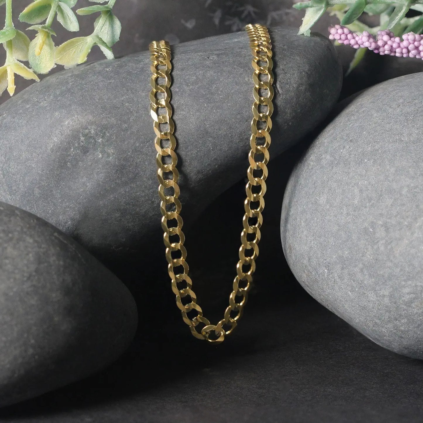 10k Yellow Gold Curb Chain (4.70 mm)Monde Trend