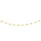 14k Yellow Gold Necklace with Polished and Textured Pebble Stations RCJ