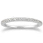 14k White Gold Fancy Engraved Pave Diamond Wedding Ring BandMonde Trend