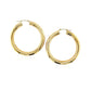 14k Yellow Gold Polished Hoop Earrings (5x40mm) RCJ