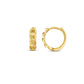 14k Yellow Gold Curb Huggie Hoop RCJ