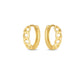 14k Yellow Gold Curb Huggie Hoop RCJ