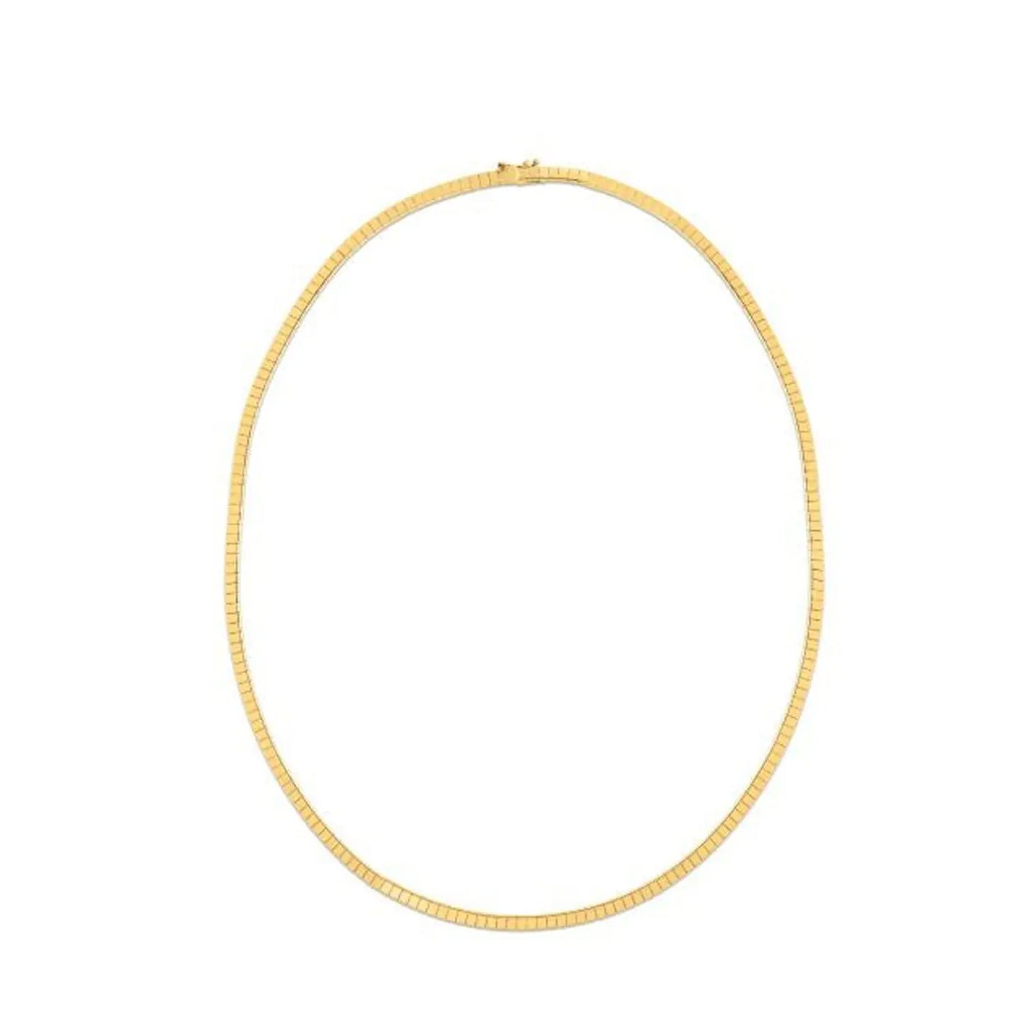 14k Yellow Gold Brick Omega Necklace RCJ