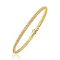 Fancy Weave Bangle in 14k Yellow Gold (3.00 mm) RCJ