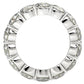 Round Cut Lab Grown Diamond Eternity Ring in 14k White Gold (6 cttw FG/VS2) RCJ