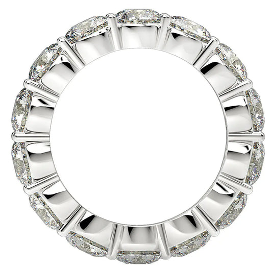 Round Cut Lab Grown Diamond Eternity Ring in 14k White Gold (6 cttw FG/VS2) RCJ