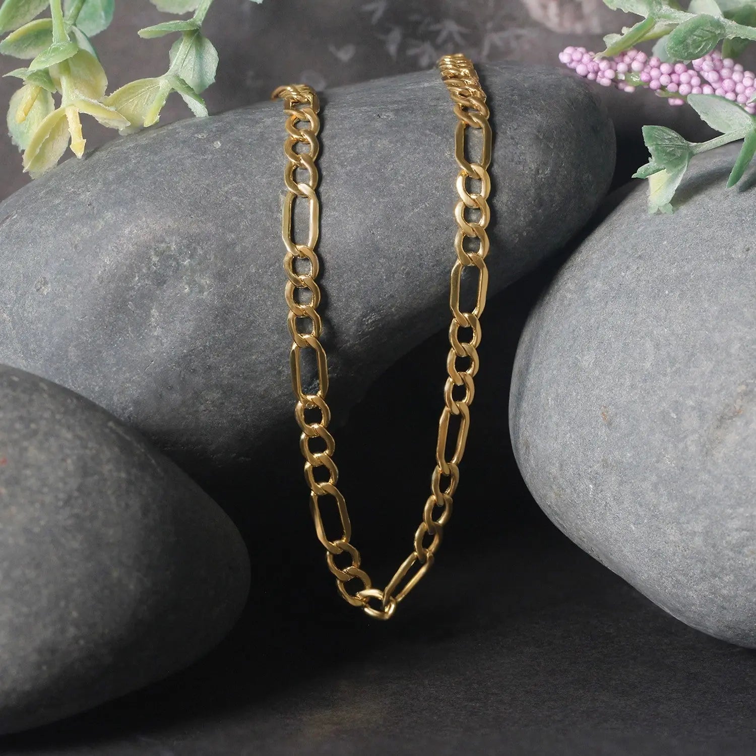 10k Yellow Gold Lite Figaro Chain (4.70 mm)Monde Trend