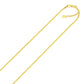 10k Yellow Gold Adjustable Sparkle Chain (1.20 mm)Monde Trend