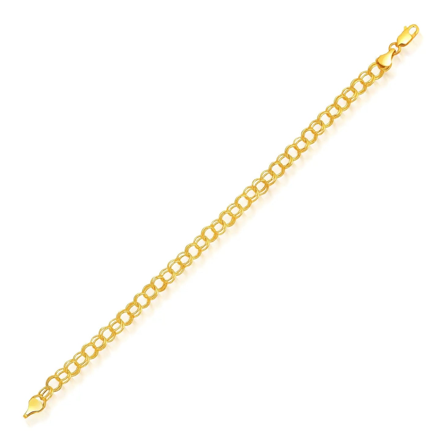 14k Yellow Gold Lite Charm Bracelet (5.00 mm) RCJ