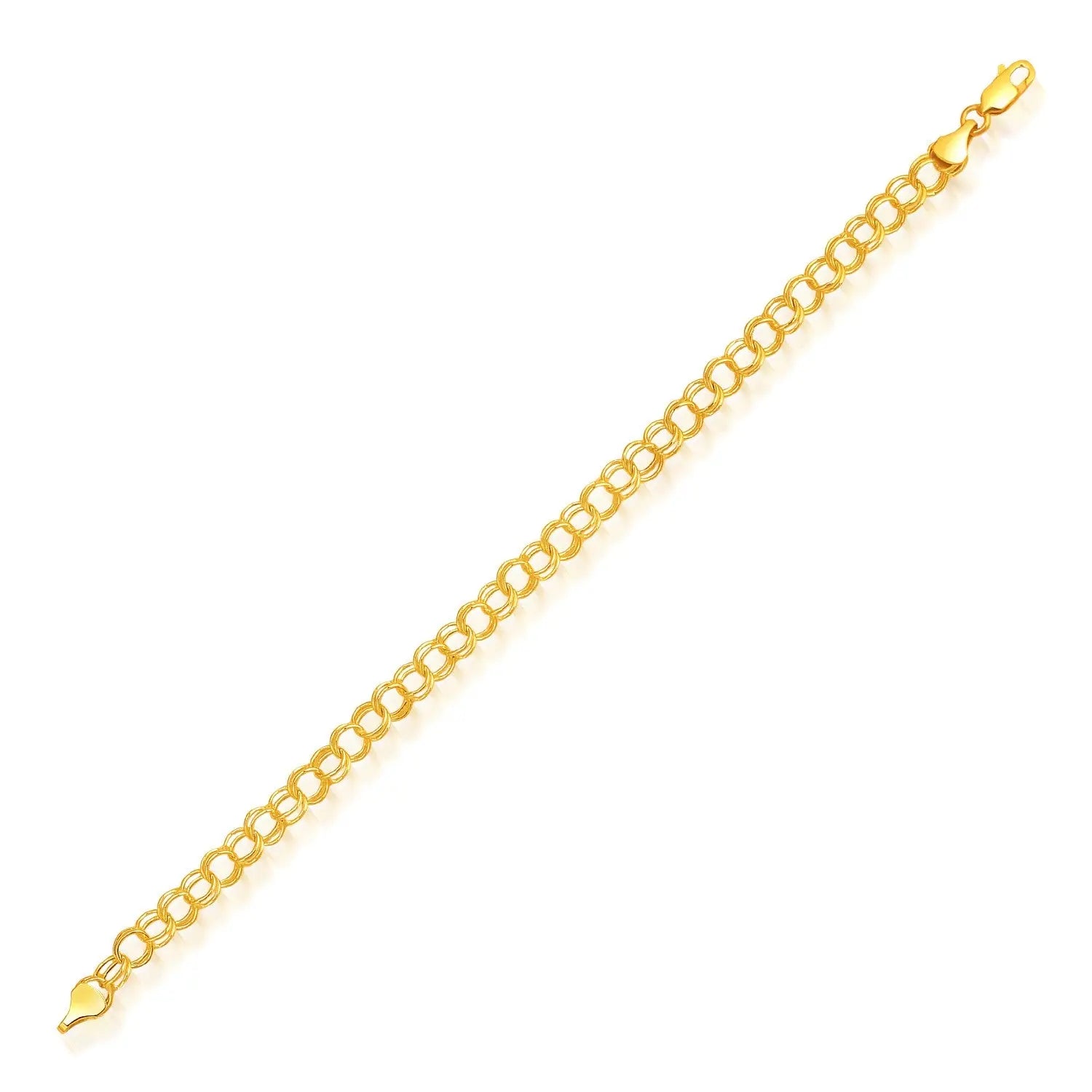 14k Yellow Gold Lite Charm Bracelet (5.00 mm) RCJ