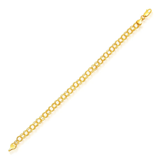 14k Yellow Gold Lite Charm Bracelet (5.00 mm) RCJ