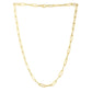 14k Yellow Gold Long Domed Paperclip Chain Necklace (4.80 mm) RCJ