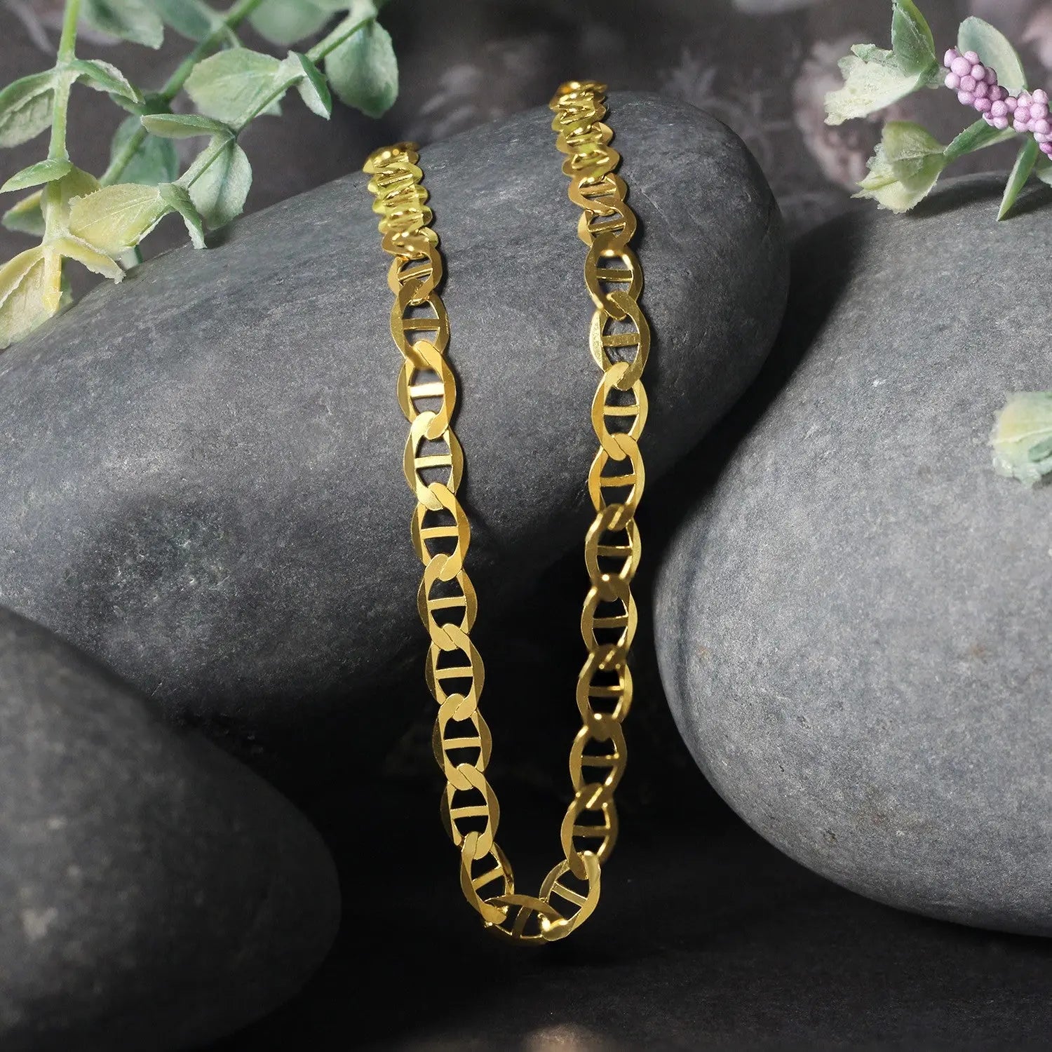 10k Yellow Gold Mariner Link Chain (5.10 mm)Monde Trend