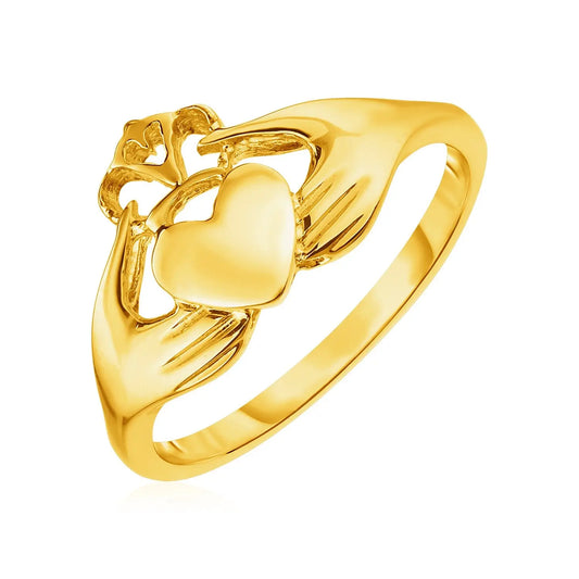 14k Yellow Gold Claddagh Ring(1.60 mm) RCJ