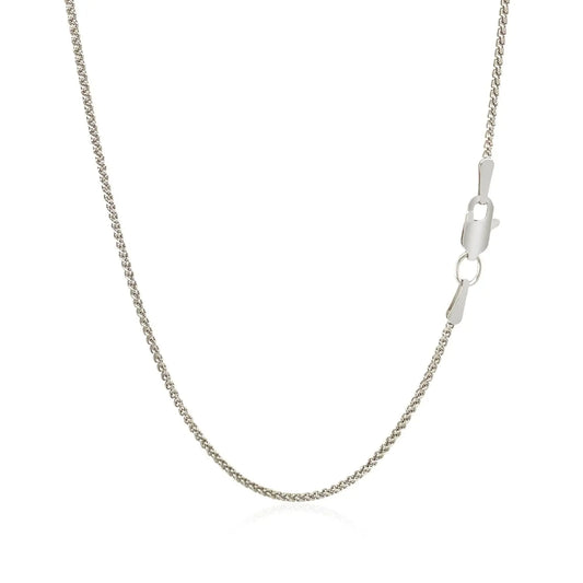 18k White Gold Round Wheat Chain (1.20 mm) RCJ