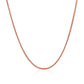 14k Rose Gold Diamond Cut Round Wheat Chain (1.20 mm)Monde Trend