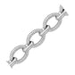 Sterling Silver Oval Cable Design Chain Link Bracelet (9.65 mm) RCJ