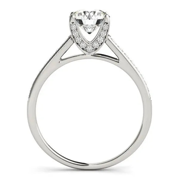 14k White Gold Diamond Engagement Ring With Cathedral Design (1 1/3 cttw)Monde Trend