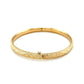 14k Yellow Gold Diamond Cut Design Dome Motif Childrens Bangle (5.50 mm) RCJ