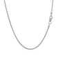 18k White Gold Round Wheat Chain (1.20 mm) RCJ