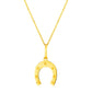 14K Yellow Gold Necklace with Horseshoe RCJ