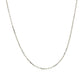 14k White Gold Diamond Cut Cable Link Chain (1.10 mm)Monde Trend