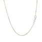 14k White Gold Diamond Cut Cable Link Chain (1.10 mm)Monde Trend