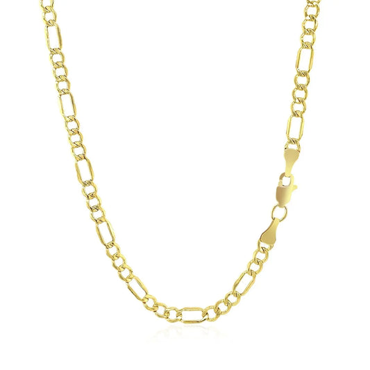 10k Yellow Gold Lite Figaro Chain (3.70 mm)Monde Trend