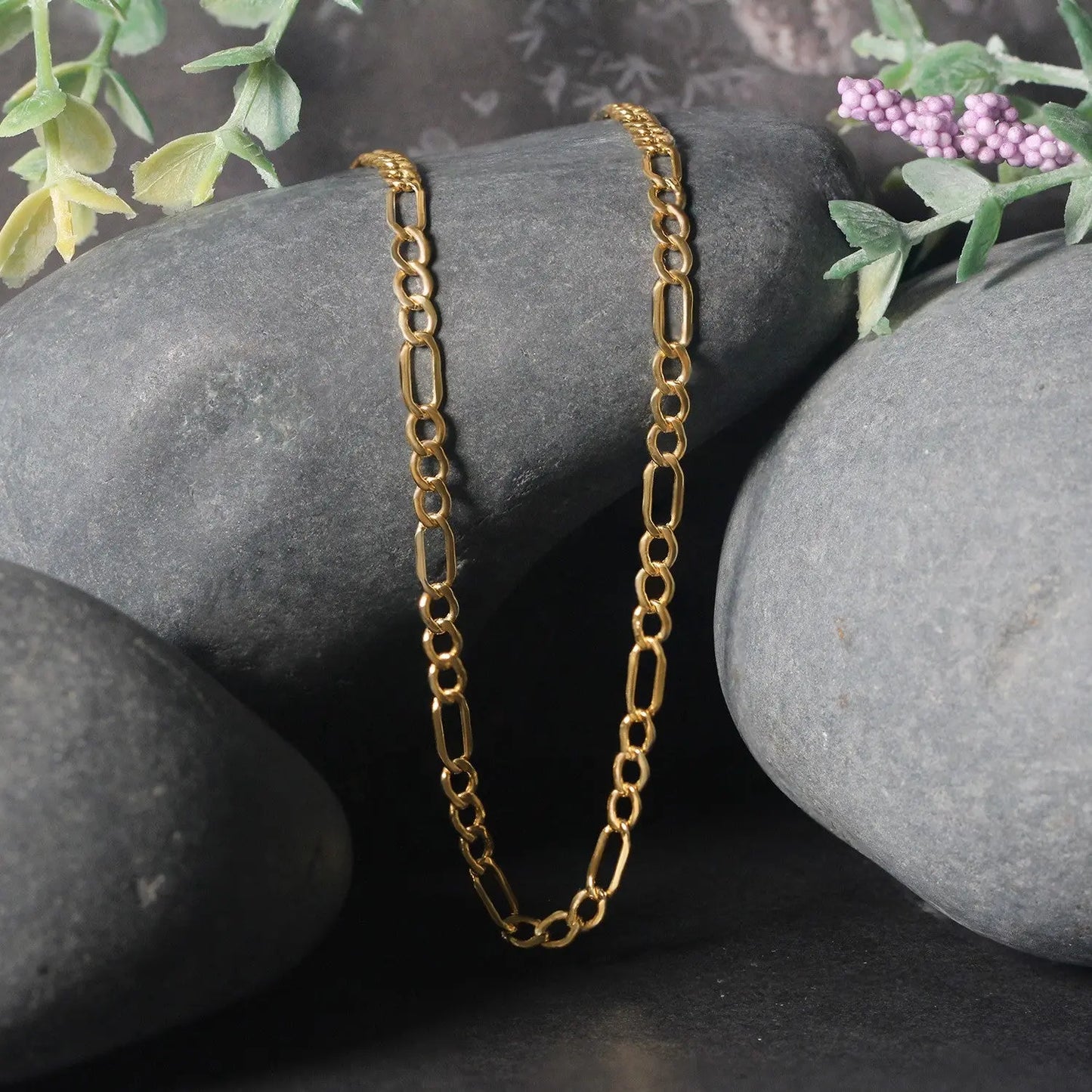 10k Yellow Gold Lite Figaro Chain (3.70 mm)Monde Trend