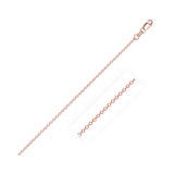 Diamond Cut Cable Link Chain in Rose Gold (0.87 mm) RCJ