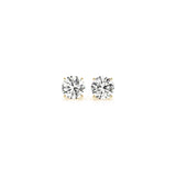 1 cttw Certified IGI Lab Grown Round Diamond Stud Earrings 14k Yellow Gold (G/VS2)Monde Trend