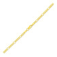 2.8mm 14k Yellow Gold Figaro Anklet RCJ