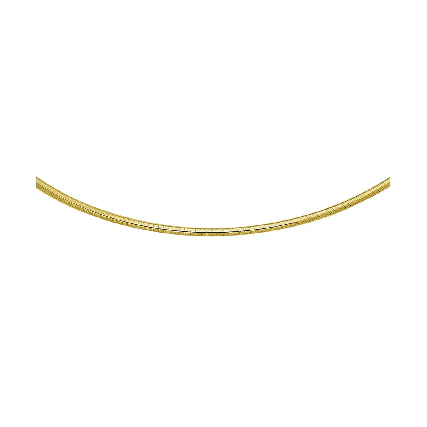 14k Yellow Gold Classic Omega Style Necklace (2.00 mm) RCJ