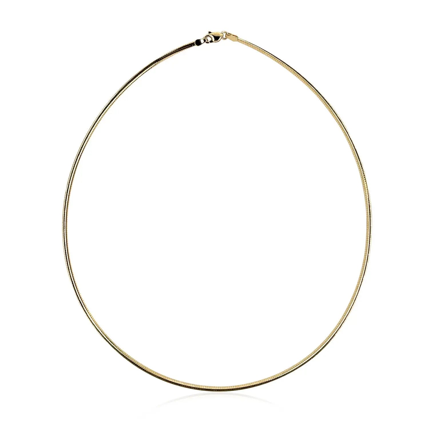 14k Yellow Gold Classic Omega Style Necklace (2.00 mm) RCJ