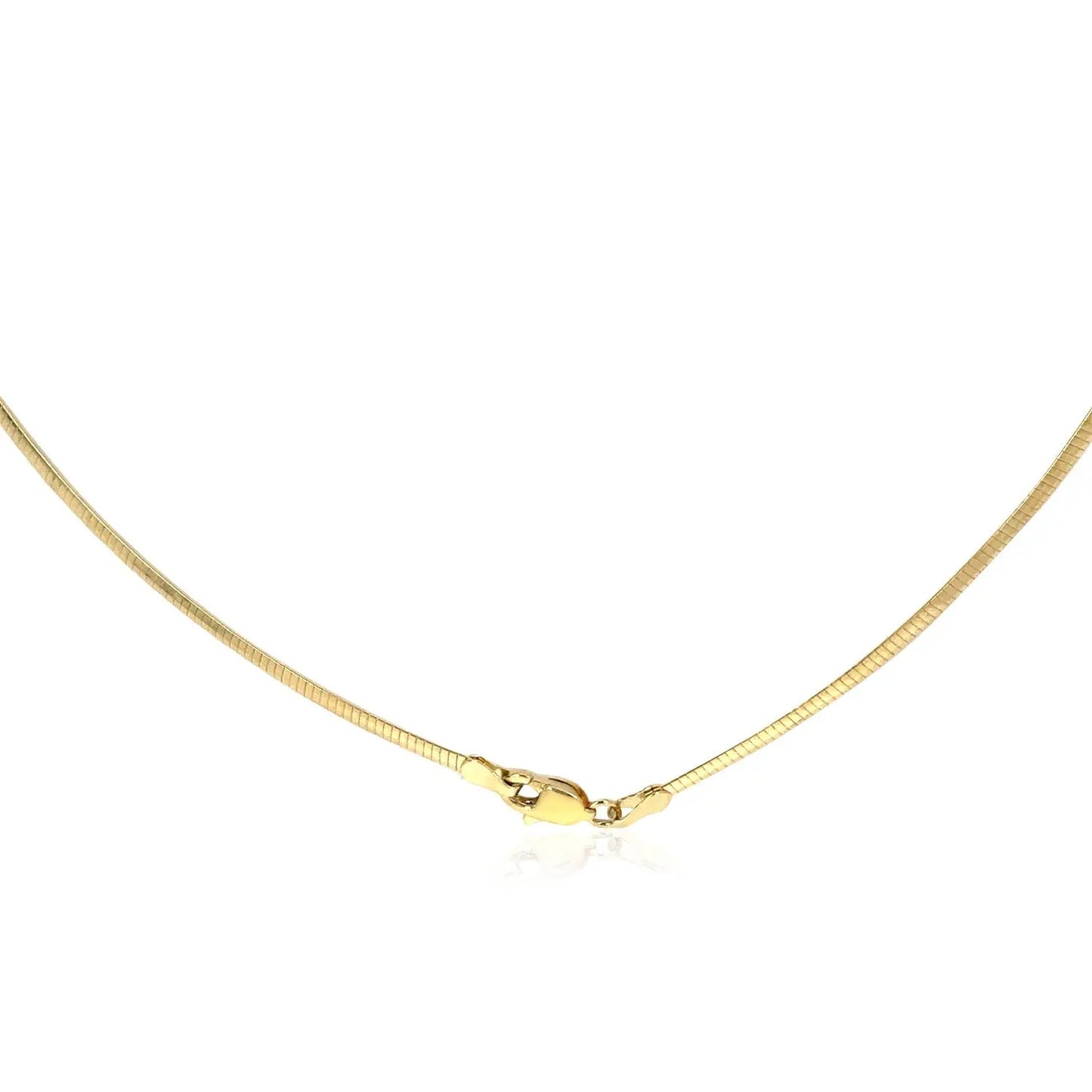 14k Yellow Gold Classic Omega Style Necklace (2.00 mm) RCJ