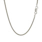 Sterling Silver Rhodium Plated Wheat Chain (1.30 mm) RCJ