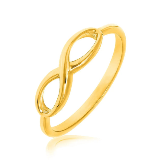 14k Yellow Gold Infinity Ring in High Polish RCJ