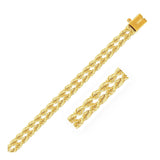 14k Yellow Gold Dual Row Rope Bracelet  (4.80 mm) RCJ