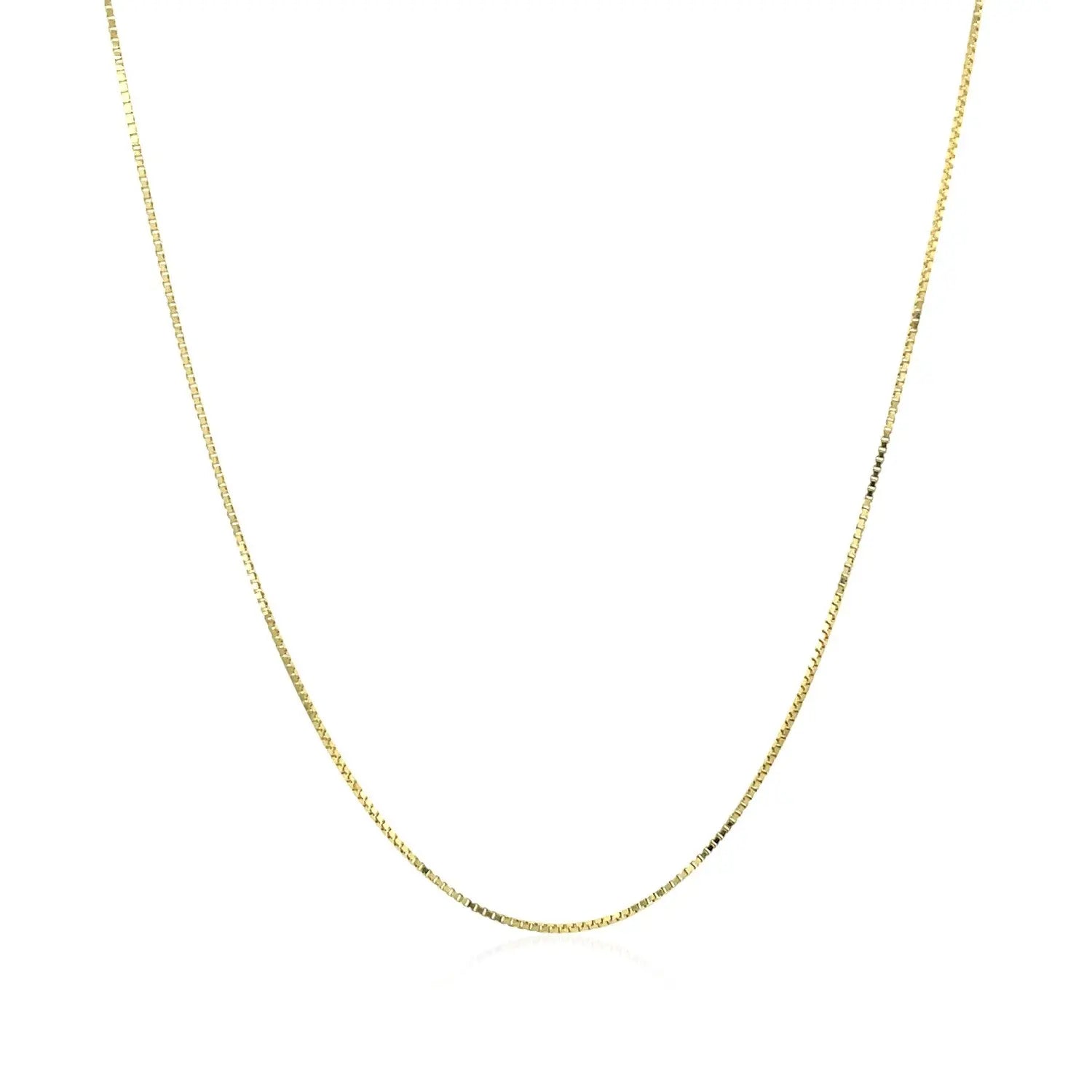 10k Yellow Gold Classic Box Chain (0.60 mm)Monde Trend