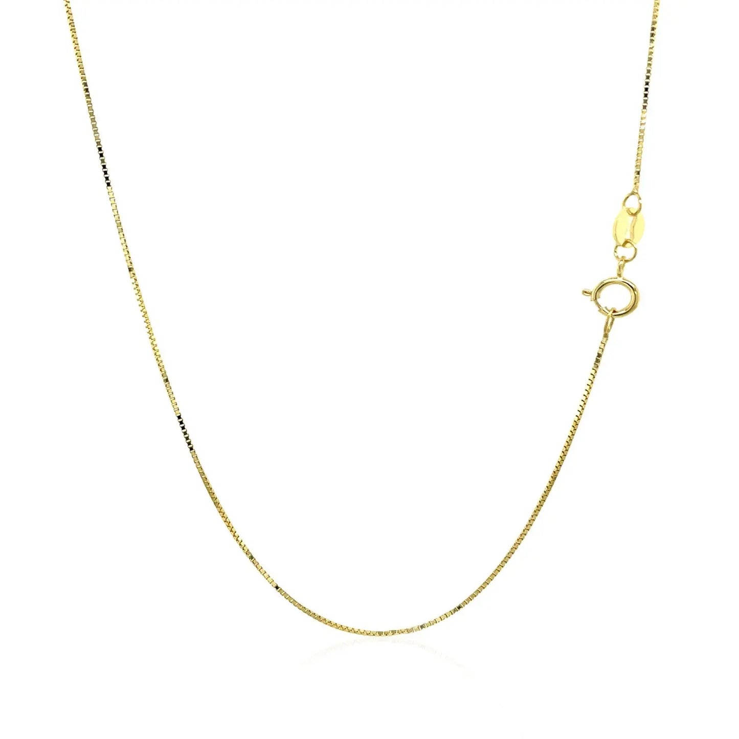 10k Yellow Gold Classic Box Chain (0.60 mm)Monde Trend