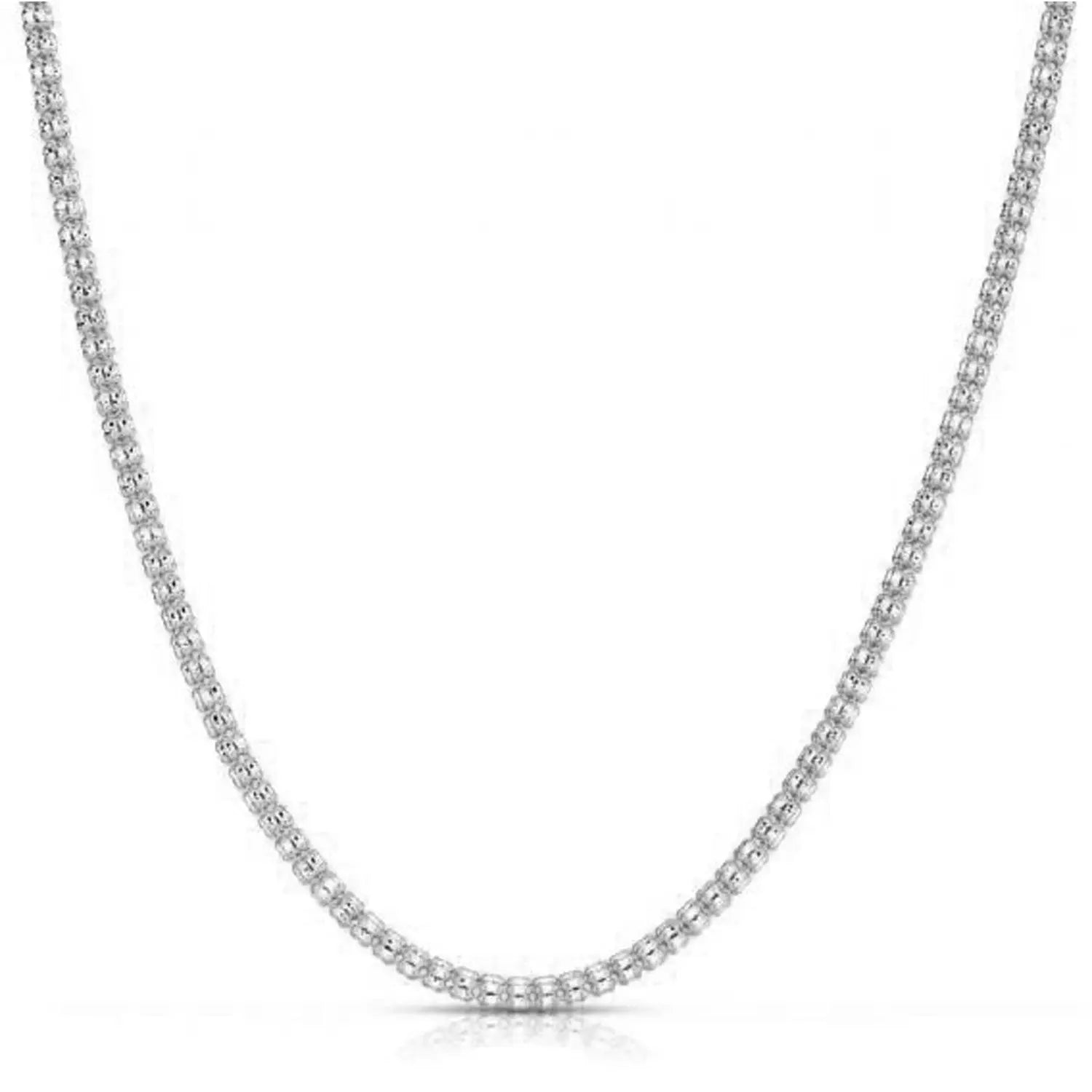 Ice Barrel Chain in 14k White Gold (3.14 mm) RCJ