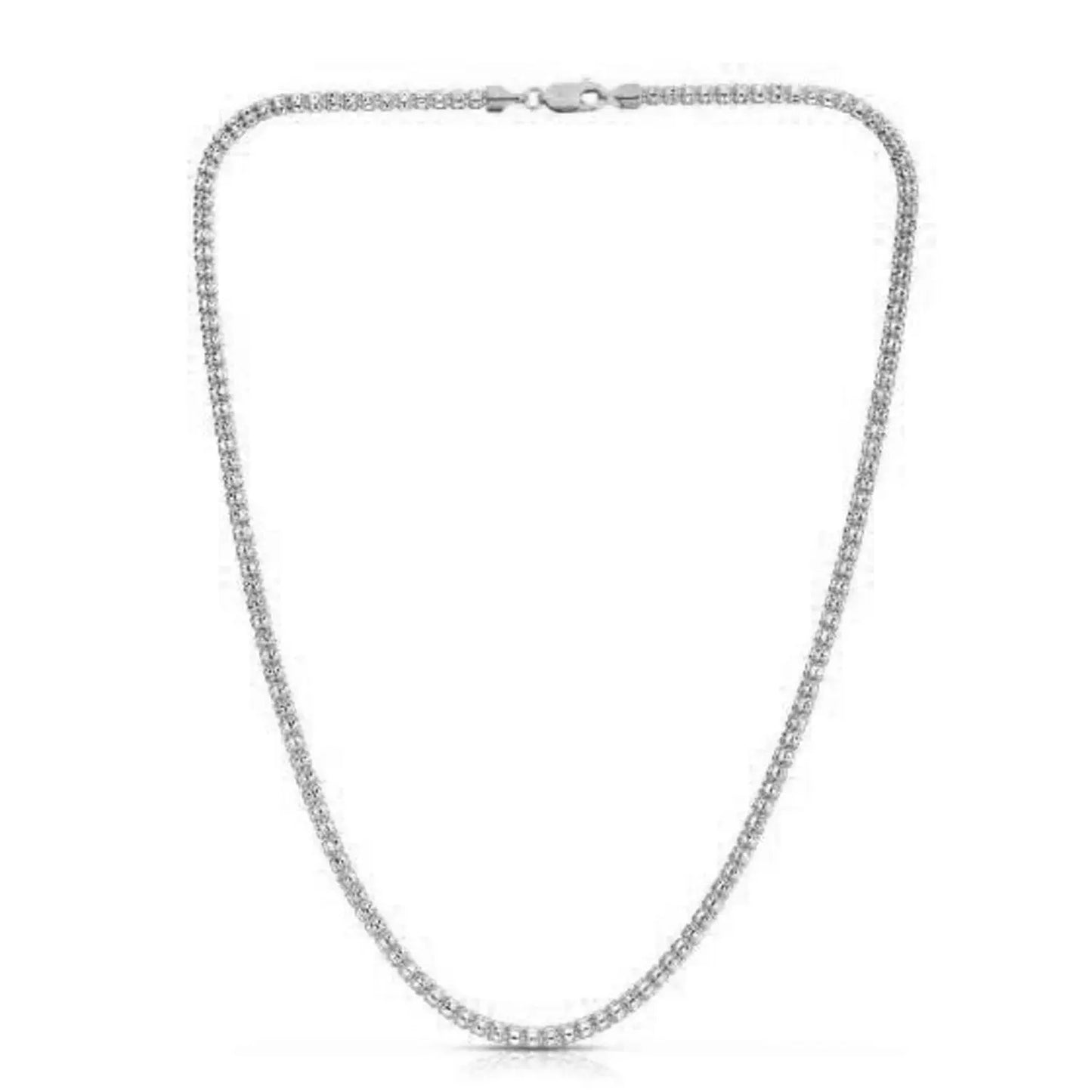 Ice Barrel Chain in 14k White Gold (3.14 mm) RCJ