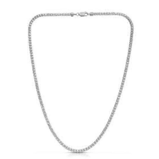 Ice Barrel Chain in 14k White Gold (3.14 mm) RCJ