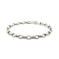 14k White Gold Oval Rolo Bracelet  (4.60 mm)Monde Trend