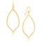 14k Yellow Gold Marquise Style Polished Earrings RCJ