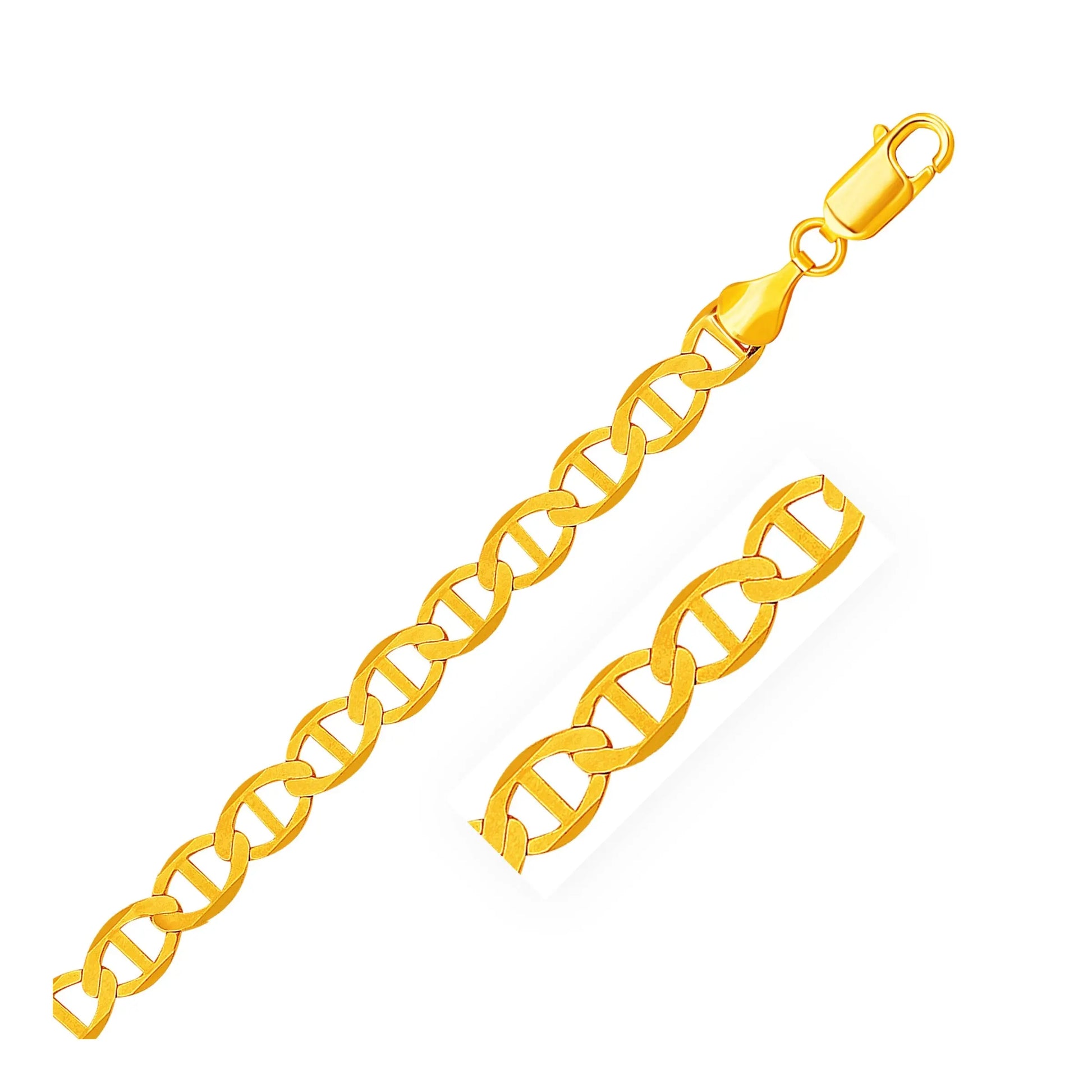 14k Yellow Gold Mariner Link Bracelet (6.30 mm) RCJ