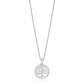 Sterling Silver Round Spiral Motif Tree of Life Necklace RCJ