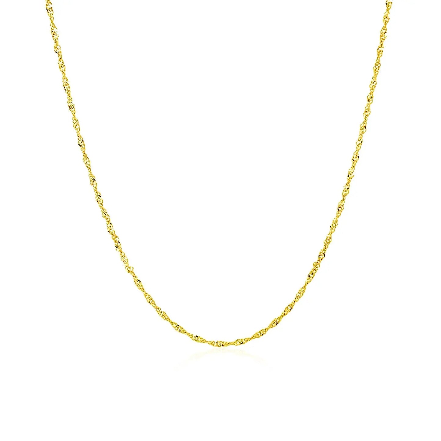 10k Yellow Gold Singapore Chain (1.10 mm)Monde Trend