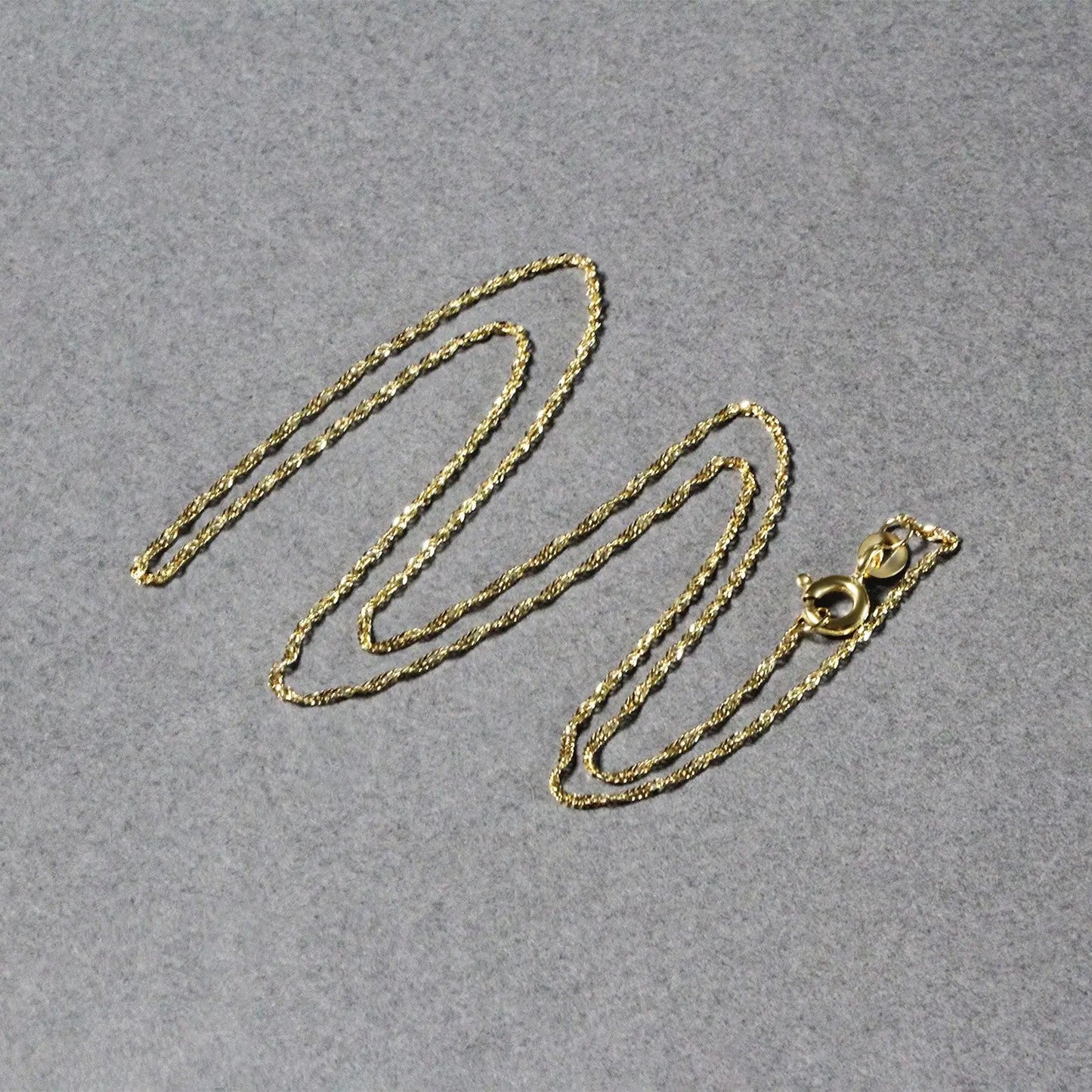 10k Yellow Gold Singapore Chain (1.10 mm)Monde Trend